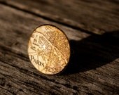 Vintage Paris map - adjustable ring