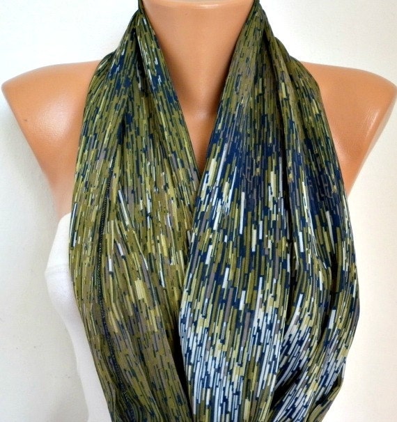 Infinity Scarf Shawl Circle Scarf Loop Scarf  Gift -fatwoman