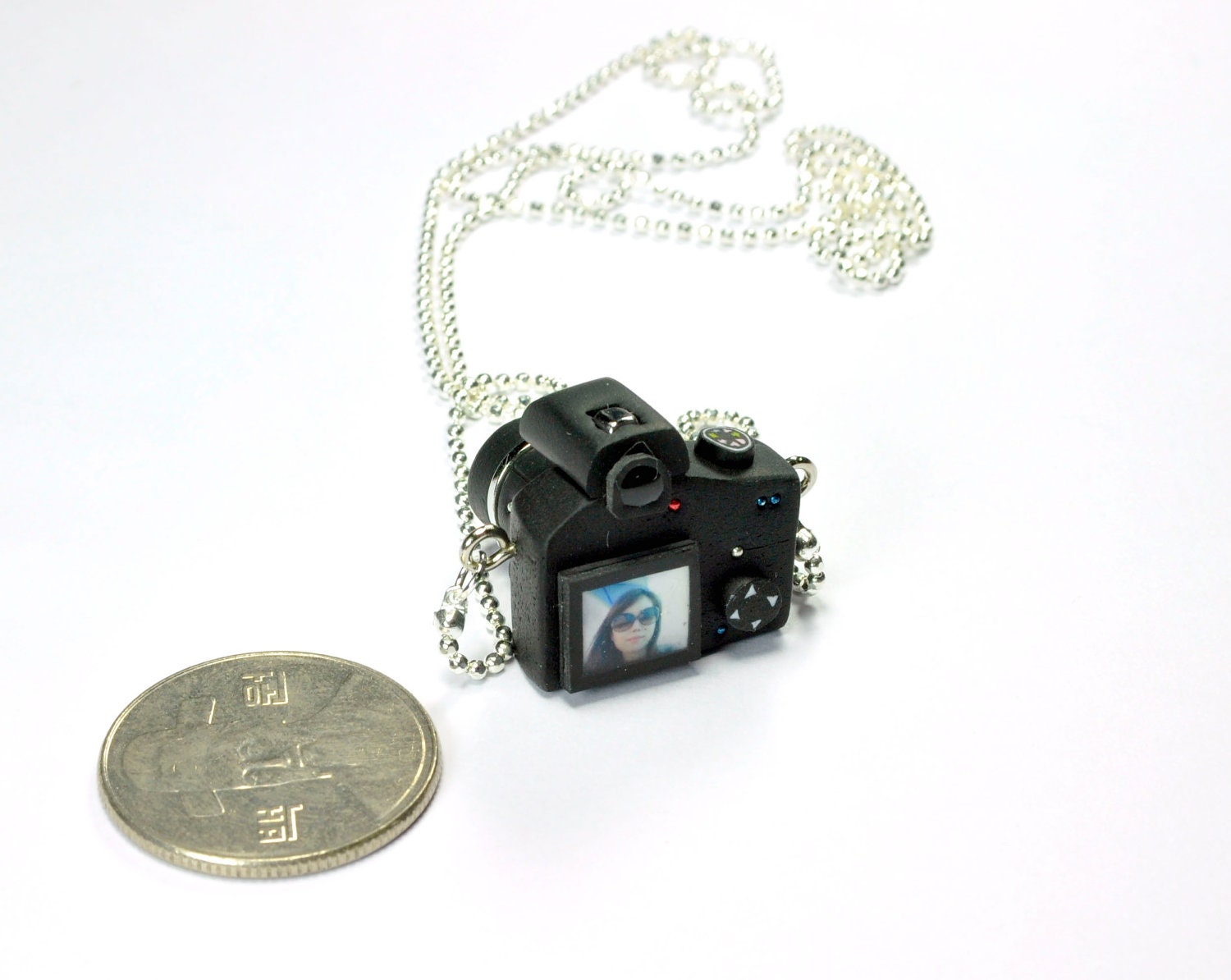 Personalized Canon 600D Camera miniature necklace