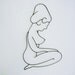 Vintage Wire Sculpture of a Woman