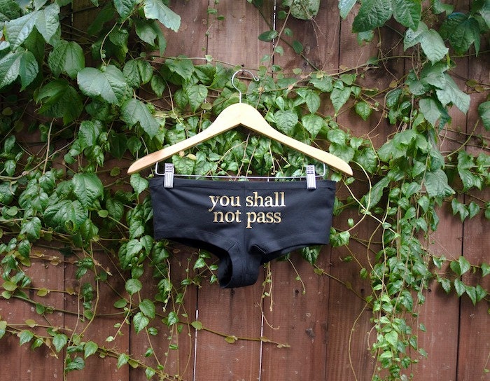 LOTR- "you shall not pass" Undies/Panties/Booty Shorts
