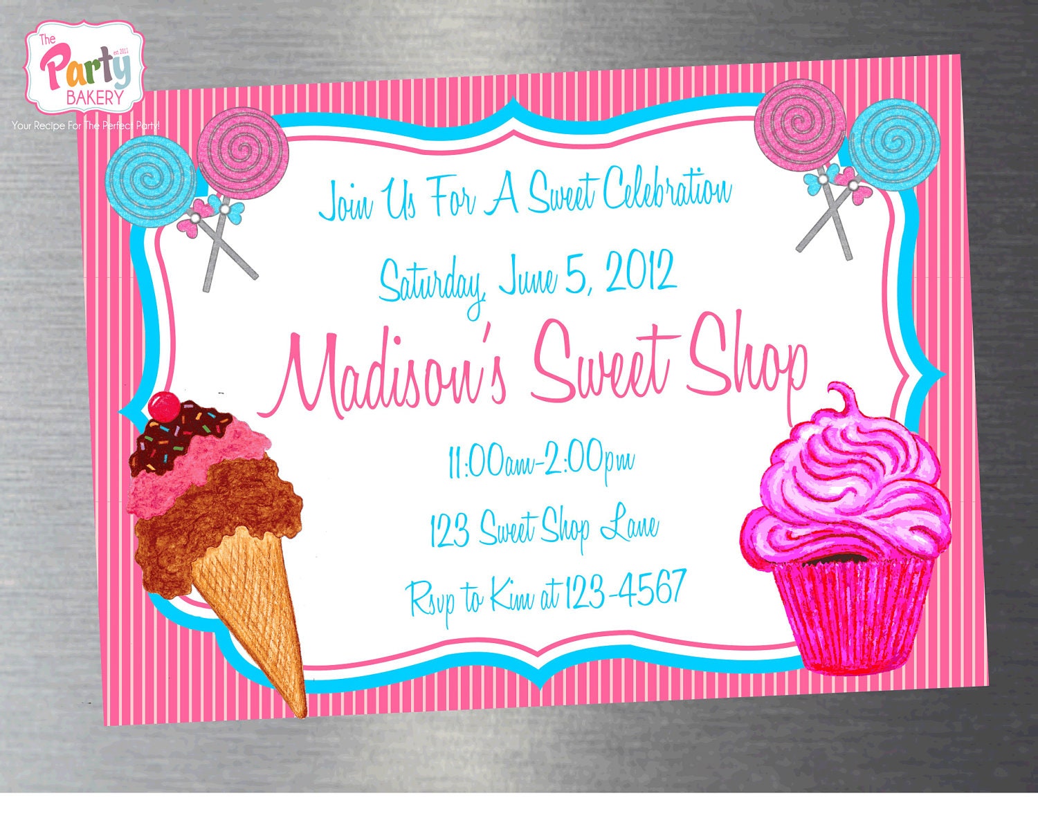 Printable DIY Sweet Shop Party invitation Il_170x135