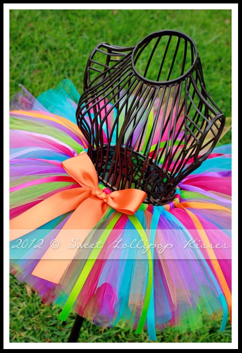 Rooty-Tooty Tutu, Customize Tutu Size, Great for Girls 1st 2nd Birthdays Photos Dress up