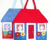 travel toy handmade quiet book doll house purse