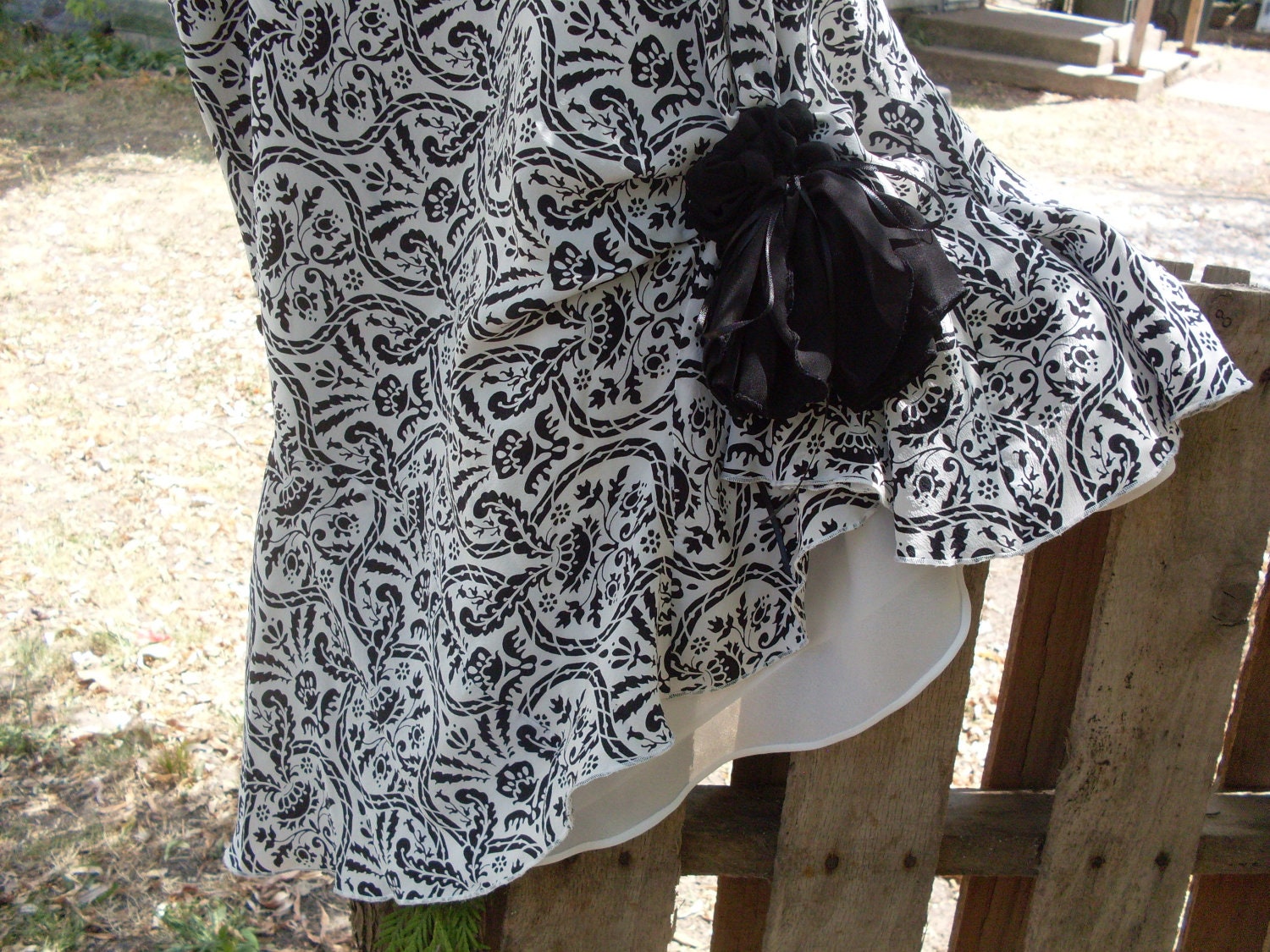 Gypsy boho Shabby chic skirt cottage chic, country girl, french chic