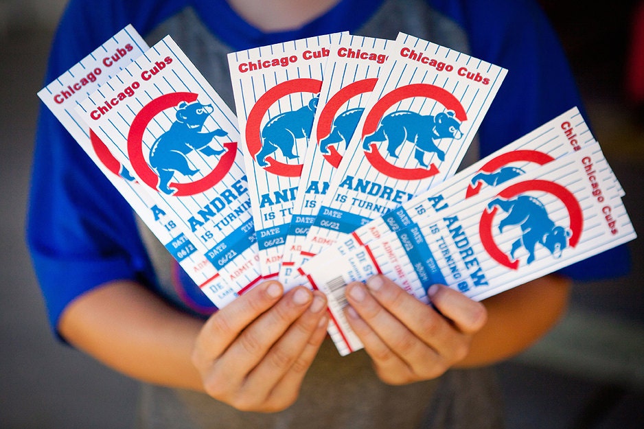 DIY printable Baseball Ticket Invitation - ANY TEAM