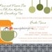 Bridal Shower Invitation: Kitchen Mixer w/ Matching Recipe Card