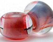 Handmade Lampwork Glass Beads Sedona Surprise OOAK - ArcadiaBeads