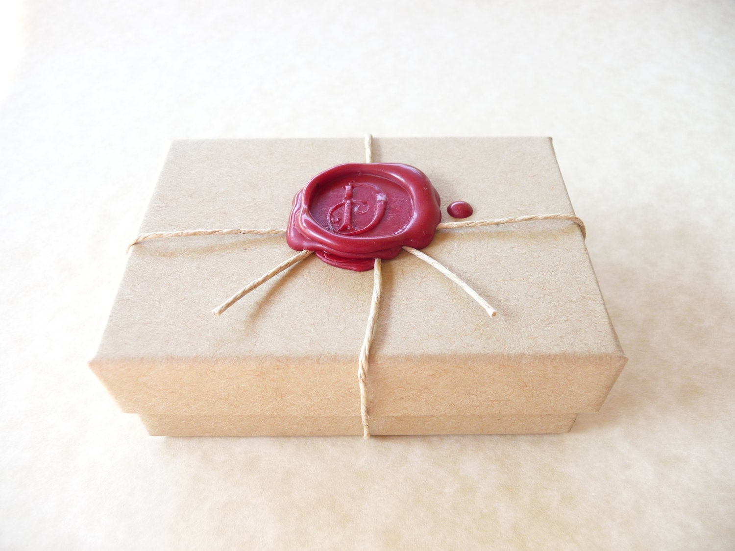 Wax seal monogram initial necklace pendant jewelry made from fine silver, custom made to order