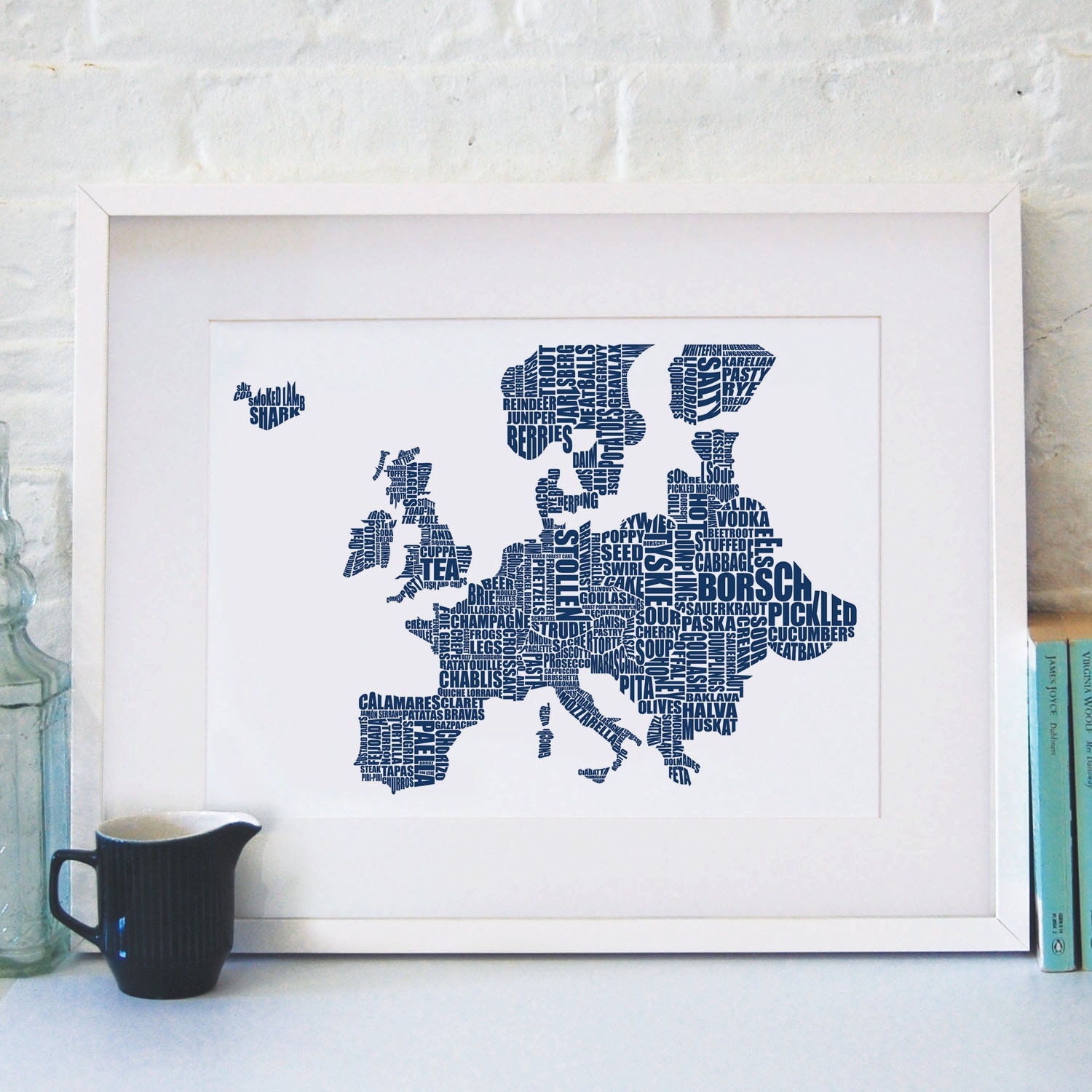 Europe Gastronomy A2 60x42cm