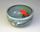 Koi Tea Bowl "Lotus Night"