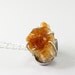 Citrine necklace: druzy jewelry, sterling silver druse drusy necklace natural stone yellow fall fashion
