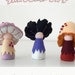 Natural Mushroom Felt Dolls / Rosepe, Lupa and Nedu
