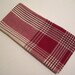 Vintage Handrolled High Quality Cotton Mens Red Handkerchief