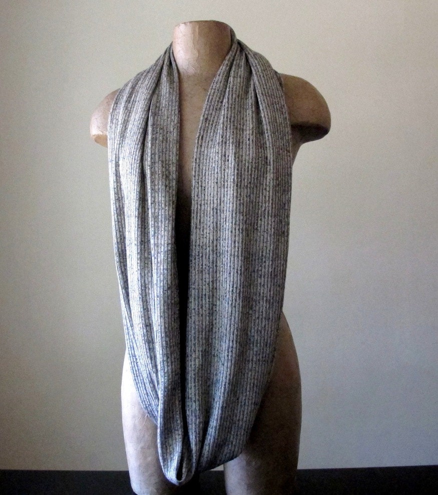 Oatmeal Sweater Scarf - Ribbed Knit Infinity Scarf - Earthy Circle Scarf -  Loop Scarf, Eternity Scarf, Fall Scarf, Winter Scarf