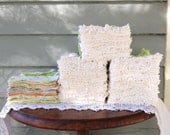 DIY kit Precut  Quilt Kit Rag Quilt Crib Quilt Kit Pre-fringed from vintage sheet bed linens
