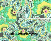 Amy Butler Floral LAMINATED coated vinyl fabric yardage cotton (aka oilcloth) Lark Wide fabric OCAB014 BPA free