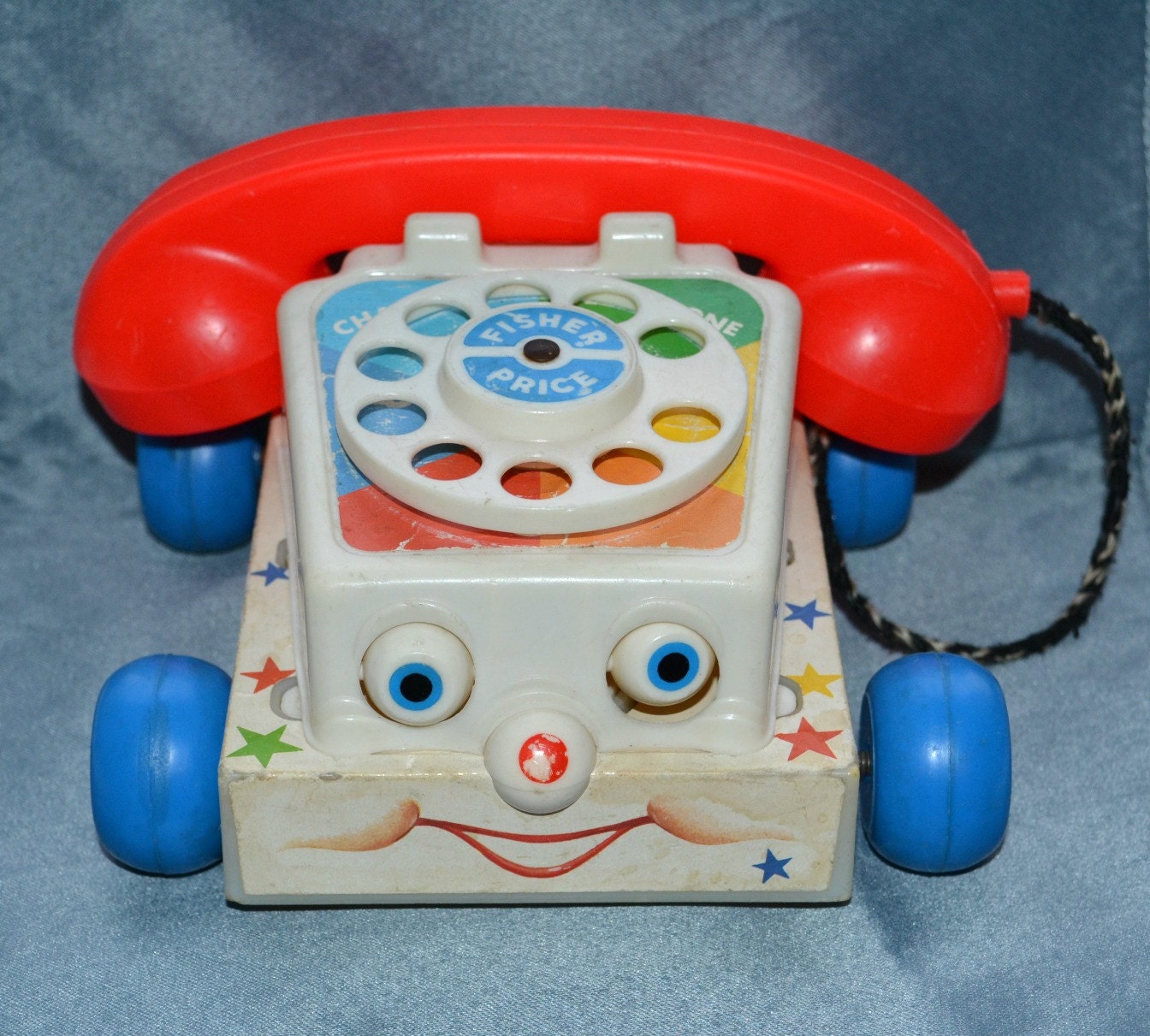 Vintage 1985 Fisher Price Toy Rotary Chatter Telephone