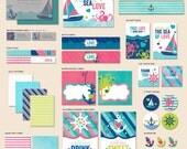 Instant Download - Nautical Bridal Shower - "The Hostess" PRINTABLE Party Collection