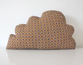 Decorative pillow Cloud Cushion African Shwe-shwe fabric