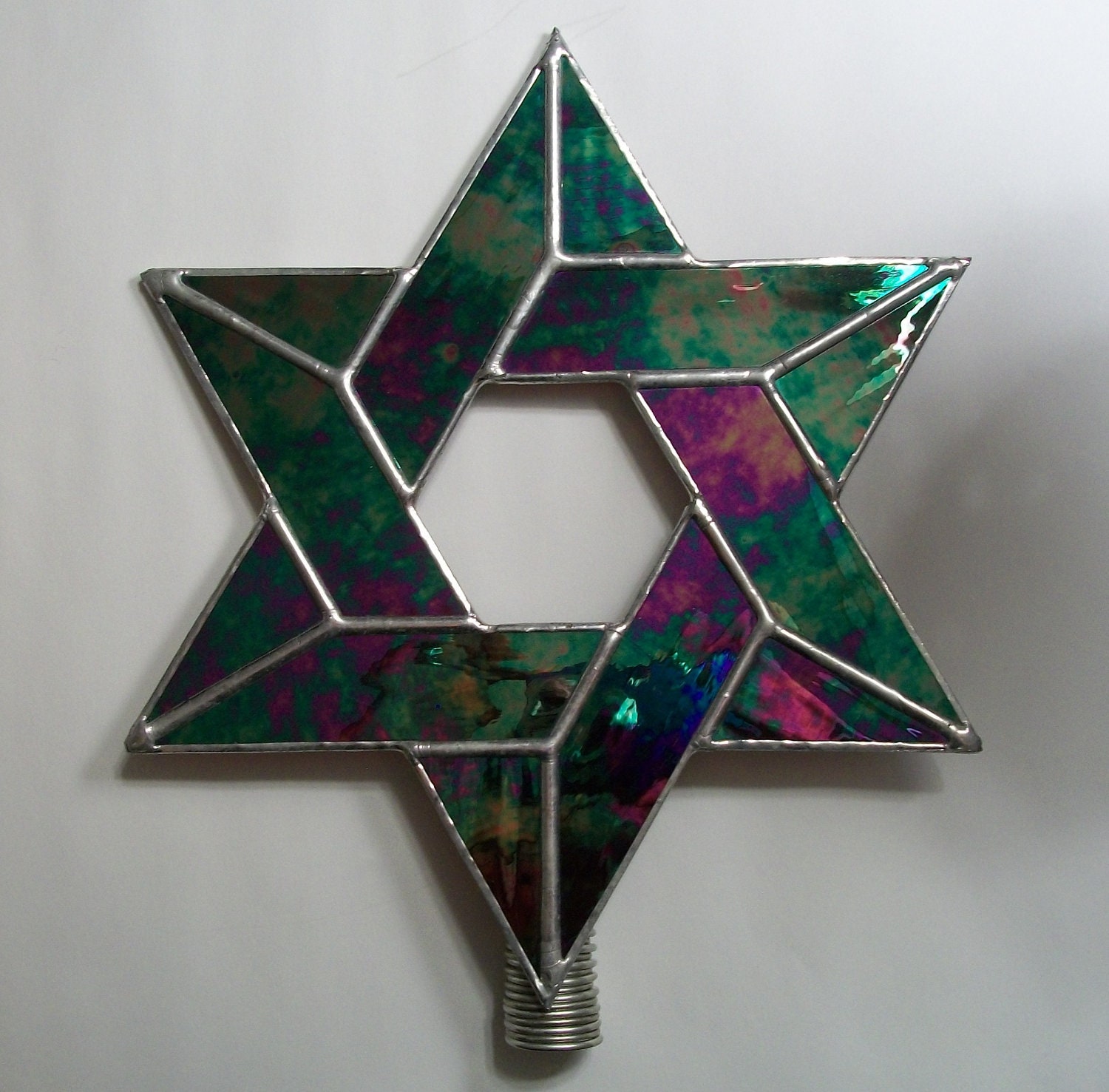 Large Glass Christmas Tree Toppers for Combined Traditions, Mixed Religions