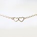 Heart Bracelet - tiny 14k gold filled entwined hearts, everyday jewelry by petitor, stocking stuffer