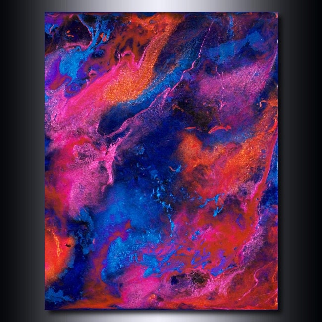Abstract Print: Multi-Coloured 11x14  Giclee