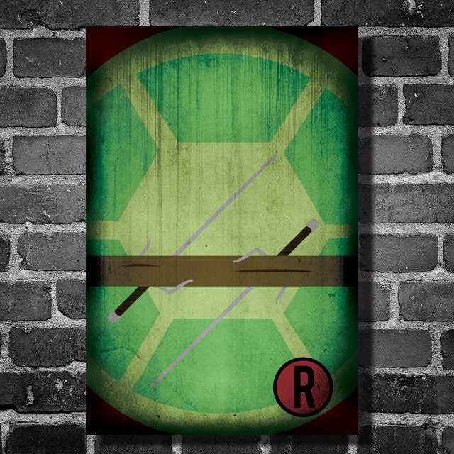 Teenage Mutant Ninja Turtles movie poster movie art film print ninja art poster print 11x17 Raphael