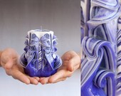 Purple candle - Small candle - Unique candle