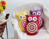 Crochet Pattern Crochet Owl Cushion