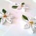 Flower Gift Tags in Bright White - Wedding Gift Tag,