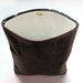 HAND DYED Brown Leather Clutch Fold Over Envelope Clutch. Hand Dyed Bleach Black