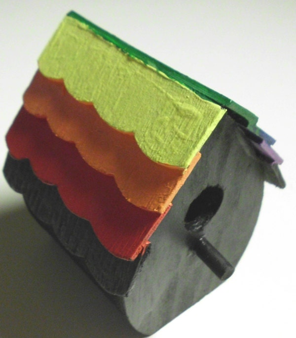 Mini Rainbow Bird Houses 2  LGBT Pride  Home Decor