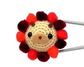 Crochet Amigurumi - PomPom Lion MochiQtie - Mini aniaml amigurumi toy doll