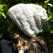 Hand Knitted HIPPIE Hat EXTRA Large Baggy super chunky Slouch Hat, Rasta Cap, Big Beanie, Baggy in OATMEAL