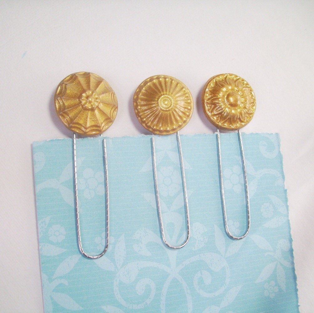 Gold Paper Clips Decorative Paperclips Office Supplies Desk Accessories Organizers