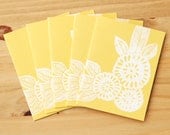 Five Block Printed Cards