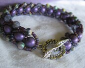 Lavender Beadwoven Bracelet