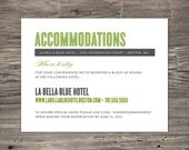 Old Fashioned Accommodation Enclosure Cards