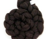 Black Welsh Mountain Spinning Fiber 100g Top Roving