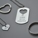 Personalized His and Hers Necklace - Personalized Deployment Necklace - Personalized Father Daughter Necklace - Father of the Bride