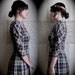 it plaid to be you. vintage 60s plaid fall dress. size small/medium