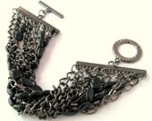 Vintage Chainmaille Beaded Bracelet