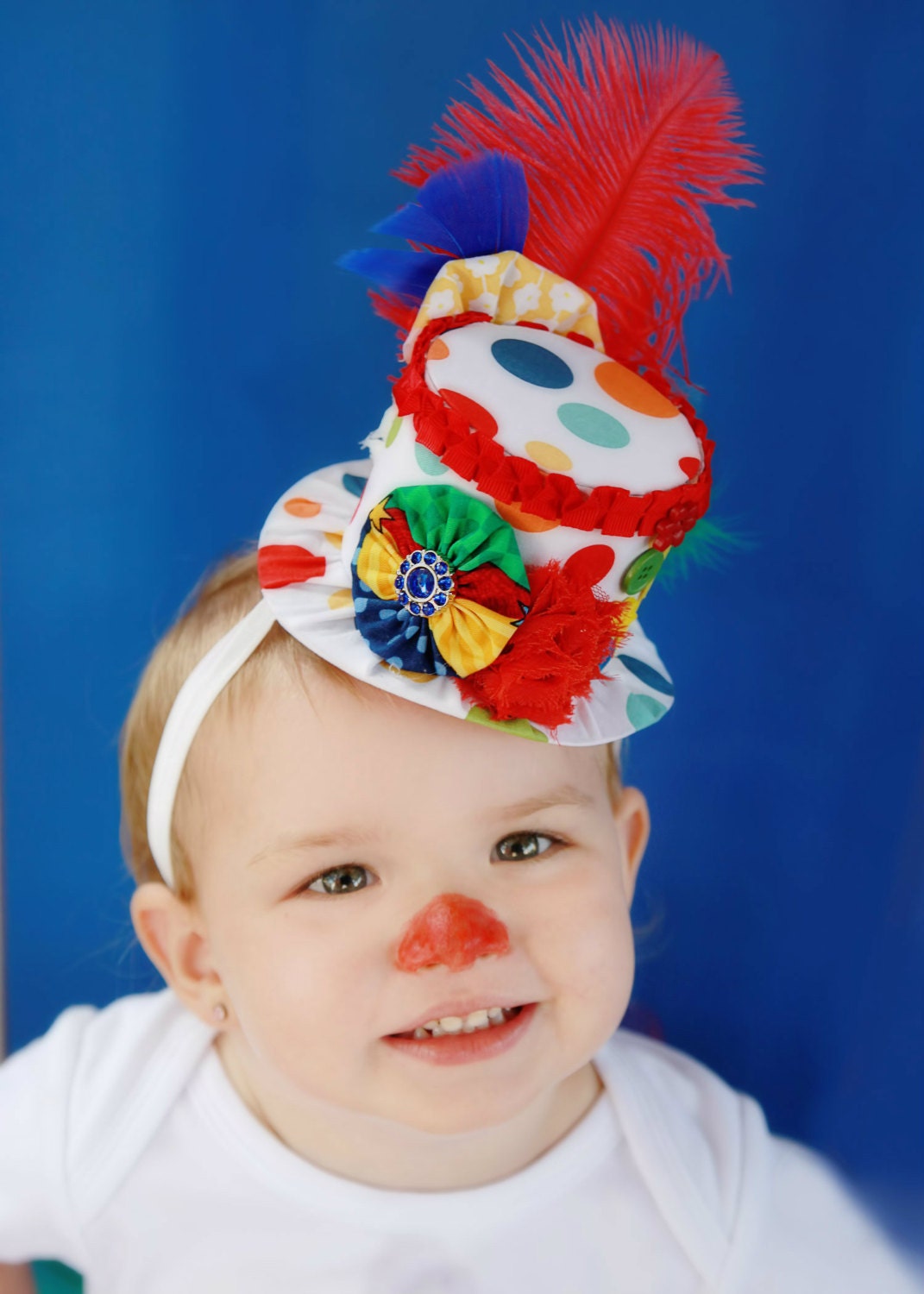 Circus Mini Top Hat - Clown Costume - Circus Birthday - Halloween Clown - Photo Prop