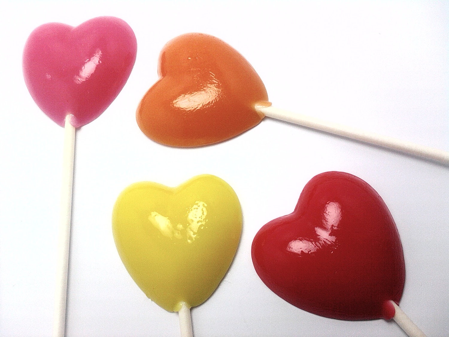 Buy 15 Get 15 Free - HEART LOLLIPOPS - Hard Candy