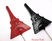 10 EIFFEL TOWER Lollipops - Hard Candy - Perfect Party Favor