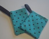 Polka Dot Bags, Mom/Daughter Bags, Party Favor, Girls Party Bag, Nail Polish Bag, Retro Bags, Boho Bags, Handmade Bags