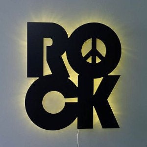 Custom rock sign 24x22