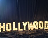 Hollywood sign Marquee letter 18 inch Tall Channel letters