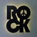 Custom rock sign 24x22